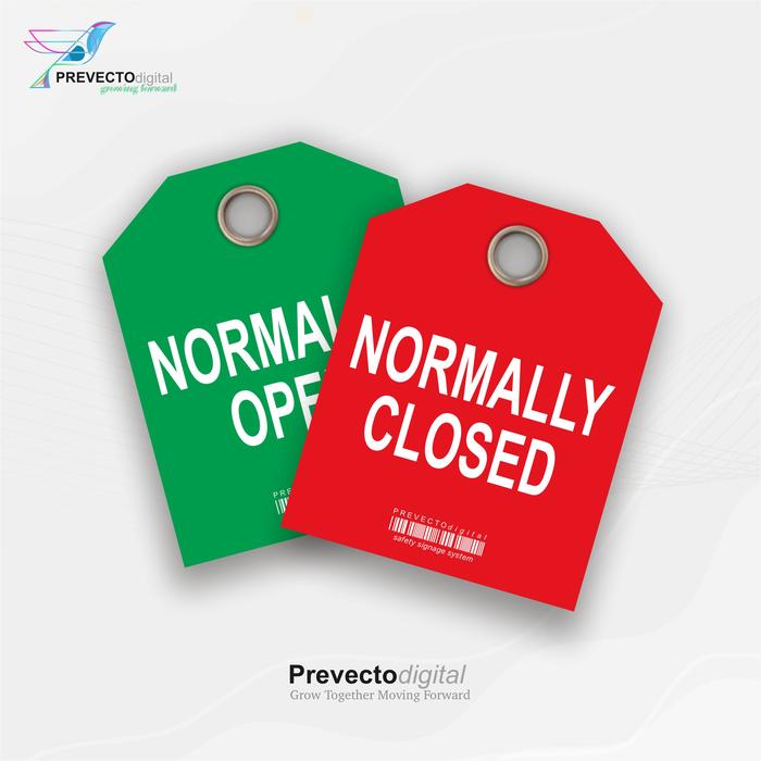 Jual TAG OUT LOTO PVC NORMALLY OPEN SIZE 2 x 2,5 INCH - Red (Close ...