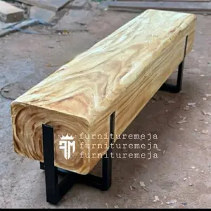 Bench Kayu Trembesi Outdoor Indoor Furniture Kursi cafe