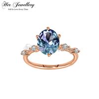 Gambar [ Alexandrite Collection ] Classic Oval Alexandrite Ring - Cincin Alexandrite S925 by Her Jewellery - Rose Gold, 6 dari Her Jewellery Kota Administrasi Jakarta Pusat 2 Tokopedia