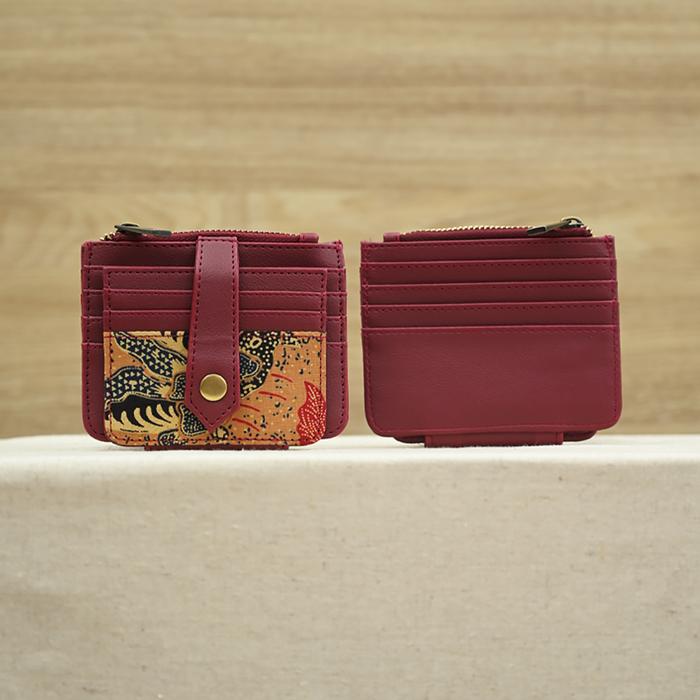 Gambar NONA RARA - Cardholder 3N Lightbrown A0077, Dompet kartu card holder batik wanita modern dari Nona Rara Batik Kota Administrasi Jakarta Timur Tokopedia