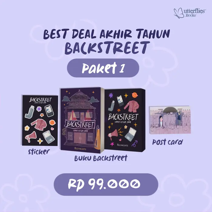Gambar BEST DEAL - Buku Novel - Backstreet Sama Ketua BEM - Rlunights - Butterflies - Bumifiksi - OPEN PO 24 DES dari BumifiksiJogjakarta Kab. Sleman 4 Tokopedia