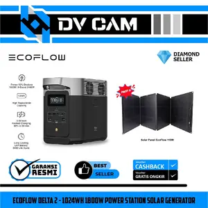 EcoFlow DELTA 2 - 1024Wh 1800W Power Station Solar Generator Camping