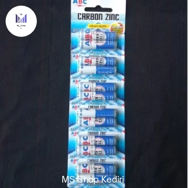 Batre ABC AAA  / Baterai A3 biru 1,5V / Battery R03 _ AAA isi 12 Pcs