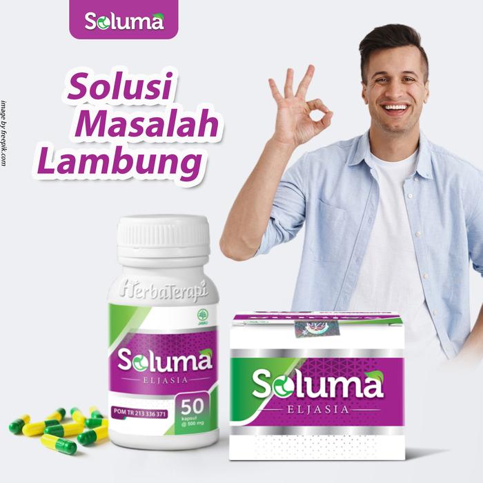 Gambar SOLUMA obat herbal asam lambung bantu atasi maag gerd dari Herbaterapi id Kab. Kudus Tokopedia