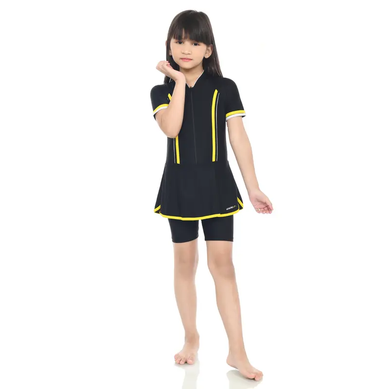 BAJU RENANG ANAK PEREMPUAN ONE SET 5-16 TAHUN REMAJA ABG BAJU RENANG DIVING ROK WANITA 4
