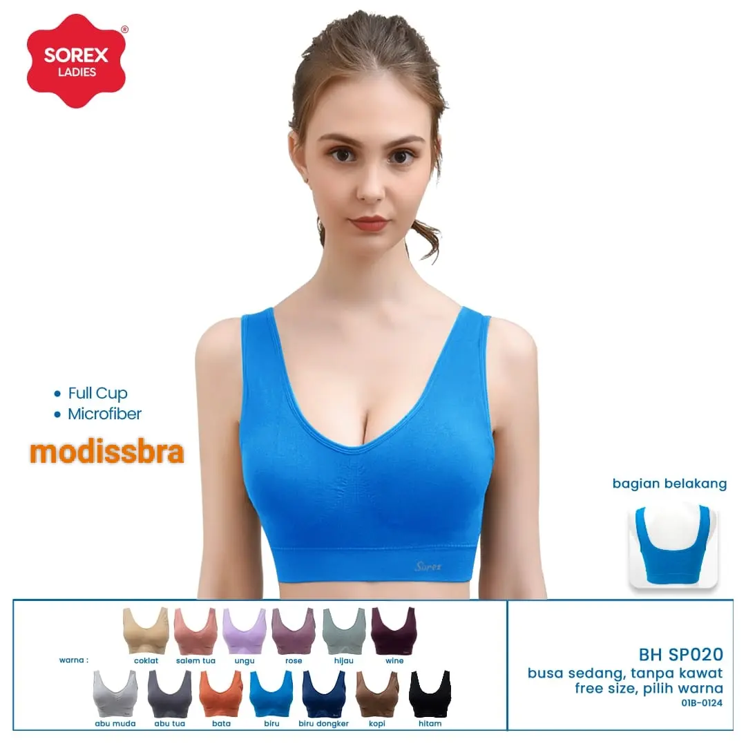 SOREX Sport Bra STRETCH SP 020 Ukuran Besar Busa Tipis Tanpa kawat