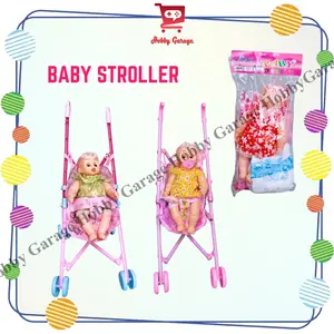 Mainan Anak Kereta Dorong Boneka Bayi Doll Baby Stroller Nangis