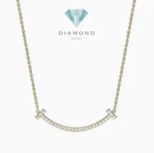 Smile Diamond Necklace Medium And Small/Kalung Berlian -Diamond Jewelry-16KBSM4000RY/369KBD450LS