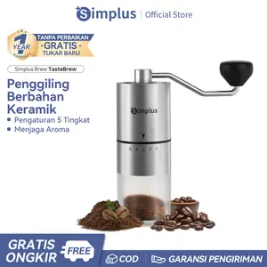 【SUPER PROMO】Simplus Penggiling Biji Kopi Manual 20g Coffee Grinder Handheld Manual Baja Tahan Karat MDJH002