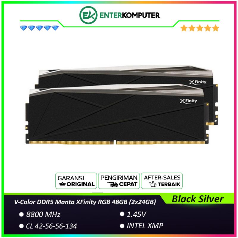 メモリー Xfinity Manta DDR5 48GB 8800MHz RGB Xfinity Manta DDR5 48GB 8800MHz RGB V-COLOR MANTA XFinity RGB DDR5