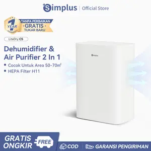 【SUPER DEALS】Simplus Dehumidifier Penyerap kelembapan 1.5L Kecil Efisien Mengeringkan Senyap Tahan Kelembapan Hemat Energi Untuk Rumah dan Kantor CUSH005