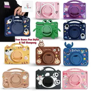Casing Karakter untuk Redmi Pad SE 8.7 inch Softcase Motif Karakter Anak Include Tali dan Bonus Pen Stylus