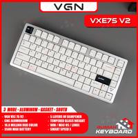 Gambar VGN VXE 75 V2 - 75% - 3 Mode - RGB - Gasket - South Facing - Mechanical Keyboard - MISTY PURPLE dari Rumah-Keyboard Kota Administrasi Jakarta Barat 5 Tokopedia