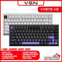 Gambar VGN VXE 75 V2 - 75% - 3 Mode - RGB - Gasket - South Facing - Mechanical Keyboard - MISTY PURPLE dari Rumah-Keyboard Kota Administrasi Jakarta Barat 1 Tokopedia