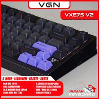 Gambar VGN VXE 75 V2 - 75% - 3 Mode - RGB - Gasket - South Facing - Mechanical Keyboard - MISTY PURPLE dari Rumah-Keyboard Kota Administrasi Jakarta Barat 3 Tokopedia