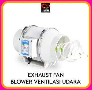 Kipas Blower Penghisap Asap Exhaust Fan Sirkulasi Udara Ventilasi Dapur Toilet