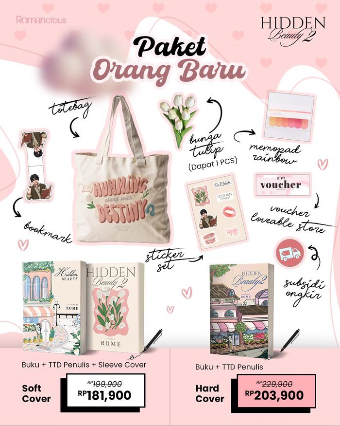 Gambar PRE ORDER - Buku Novel - Hidden Beauty 2 - Rome.delcusie - Loveable - Bumifiksi dari BumifiksiJogjakarta Kab. Sleman 5 Tokopedia