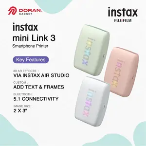 Fujifilm Instax Smartphone Printer Mini Link 3 Clay Camera - Kamera Instan Printer HP Portable - Garansi Resmi