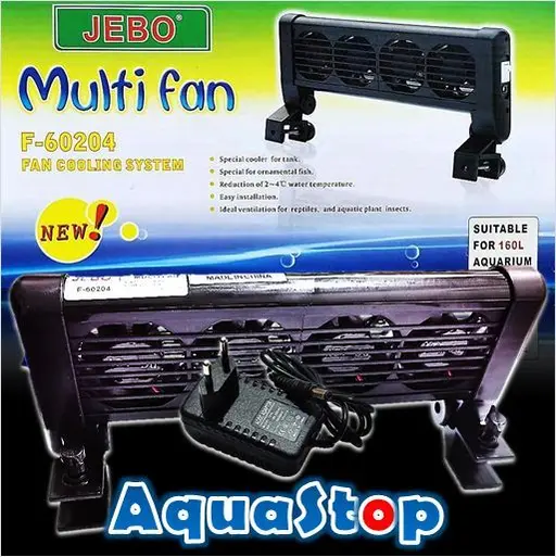 Jebo F-60204 Kipas Angin Penyejuk Air Multi Fan 4 Kipas Aquarium Aquascape Jebo F60204