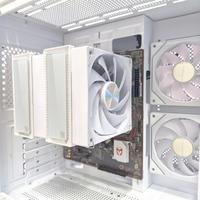 Gambar THERMALEASE ANTI RGB AR12 Solid BLACK WHITE CPU Cooler ANTI RGB Fan Dual Twin Tower 12 Heatpipes Cpu Air Cooler AM4 LGA1700 LGA1851 Non RGB Glass - WHITE dari KYO Indonesia_NEW Kota Administrasi Jakarta Utara 4 Tokopedia