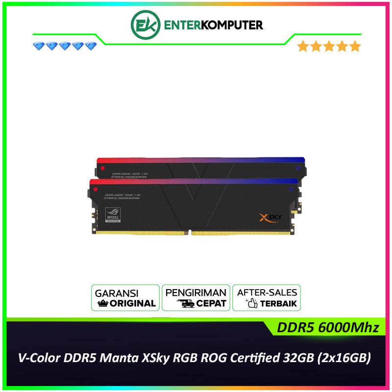 V-Color DDR5 Manta XSky RGB ROG Certified 32GB (2x16GB) 6000MHz