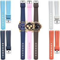 Gambar Tali Jam Tangan 20 MM Rubber Curve End Diver Watch Strap 8077.20 - Biru dari Watch Band N strap Kota Surabaya 1 Tokopedia