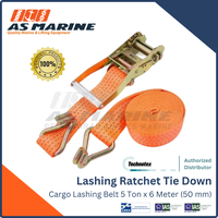 Gambar TECHNOTEX HOLLAND Lashing Ratchet / Ratchet Tie Down / Cargo Lashing Belt 5 Ton x 6 Meter 50 mm (SWL 2.5 Ton) dari PT Anugrah Sukses Marine Kota Administrasi Jakarta Utara 1 Tokopedia