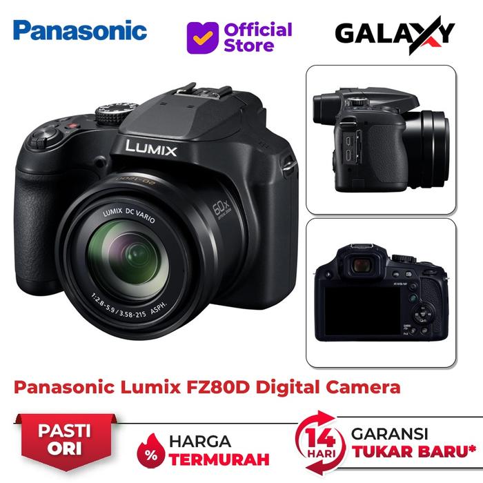 Gambar Panasonic Lumix FZ80D Compact 20-1200mm F2.8-5.9 Garansi Resmi dari Galaxy Camera Kota Tangerang Tokopedia