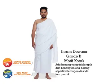 KAIN IHRAM PRIA DEWASA GRADE B IHRAM DEWASA TEBAL KAIN IHROM DEWASA
