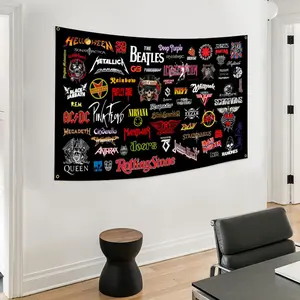 Poster Kain Group Musik Rock ukuran Besar