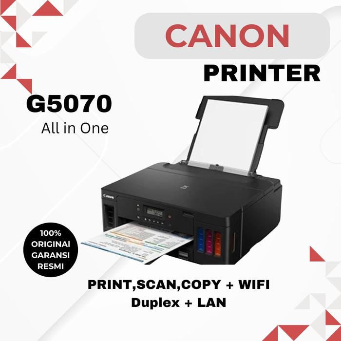 Gambar Canon Pixma Printer G5070 Print - Duplex - Wifi - LAN dari VENUS SHOP JAKARTA Kota Administrasi Jakarta Pusat Tokopedia