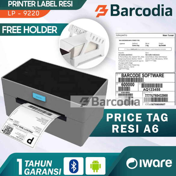 Gambar PRINTER LABEL BARCODE BLUETOOTH BP-428BT DIRECT THERMAL 108mm / A6 dari Barcodia Kota Administrasi Jakarta Pusat Tokopedia