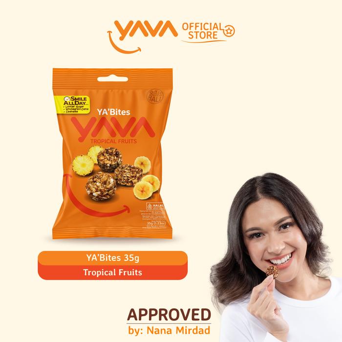 Gambar YAVA YA'Bites Tropical Fruits 35g dari YAVA Bali Kota Administrasi Jakarta Timur Tokopedia