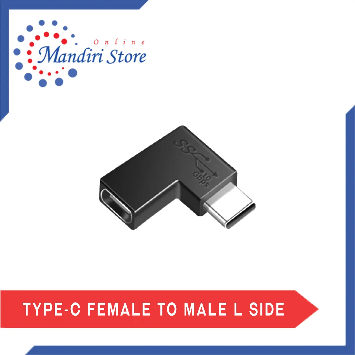 USB 3.1 Type C Male To Female L Side | Support Turbo Charge [CM-CF06]