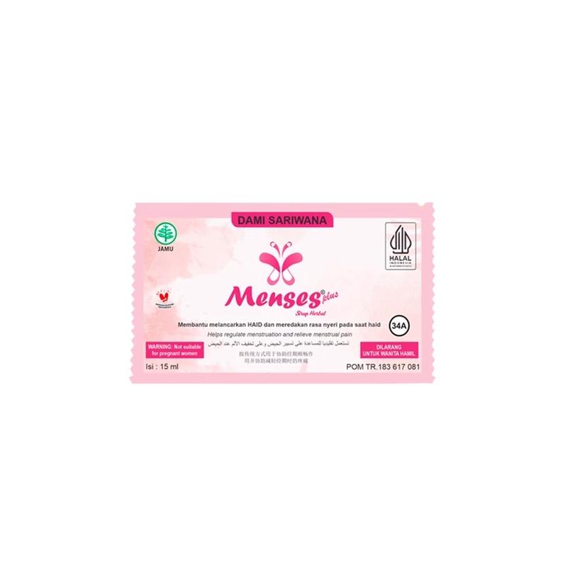 Menses Cair 15 ml Satuan 1 Sachet - Melancarkan Meredakan Nyeri Haid
