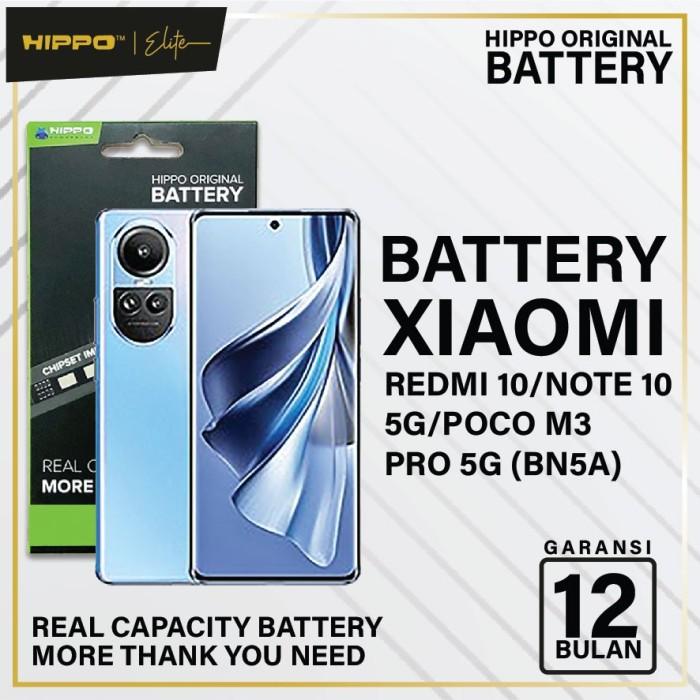 Gambar Hippo Baterai Xiaomi Redmi 10 / Note 10 5G / PocoM3Pro5G BN5A 5000Mah dari Hippo Official Store Kota Administrasi Jakarta Barat Tokopedia