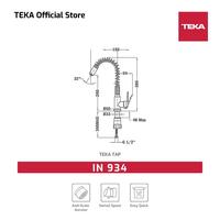 Gambar Teka Keran Dapur IN 934 black / Keran dapur kitchen sink bisa di tarik panas dingin dari kamarmandiku.com Kota Administrasi Jakarta Timur 2 Tokopedia