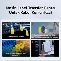 Gambar NIIMBOT N1/B18 Printer Portabel Untuk Komunikasi/Proyek Kabel, Tidak Pudar Hingga 8-10 Tahun, Printer Label Stiker Untuk Kotak Listrik Dan Kabel. - B18+ A Paket dari Niimbot Official Shop Kab. Tangerang 4 Tokopedia