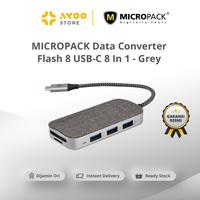Gambar MICROPACK Data Converter Flash 8 USB-C 8 In 1 - Grey [MDC-8-GY] dari AYOO STORE ID Kota Administrasi Jakarta Utara 1 Tokopedia