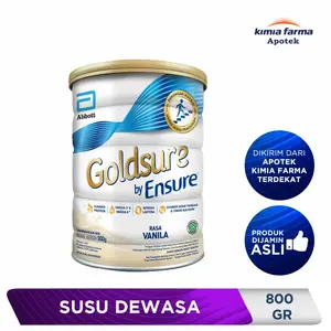 GOLDSURE BY ENSURE VANILLA 800 GR / SUSU DEWASA / KIMIA FARMA