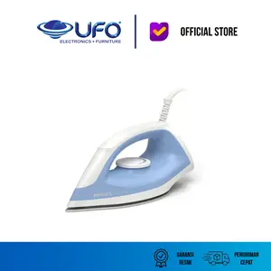 Philips Setrika Kering Dry Iron 500 Series DST0510 - Ringan Praktis dengan Lapisan Anti Lengket Kontrol Suhu Mudah Garansi Resmi Pengiriman Cepat