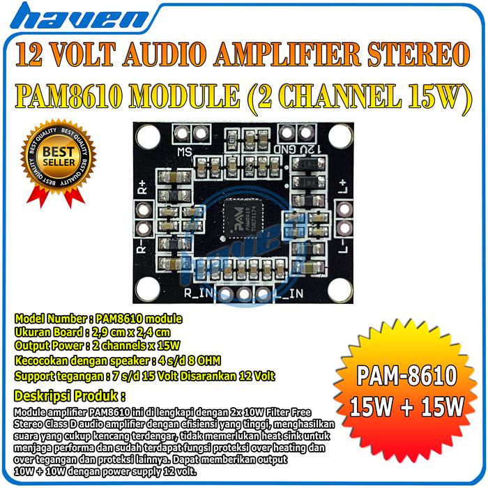 Pam Audio Module Promo PAM8610 Amplifier Board PAM 8610 Sound Good Quality / Modul ...