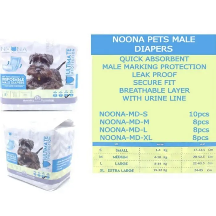 Popok pampers anjing kucing jantan - Noona diapers male dog - for dog & cat 3