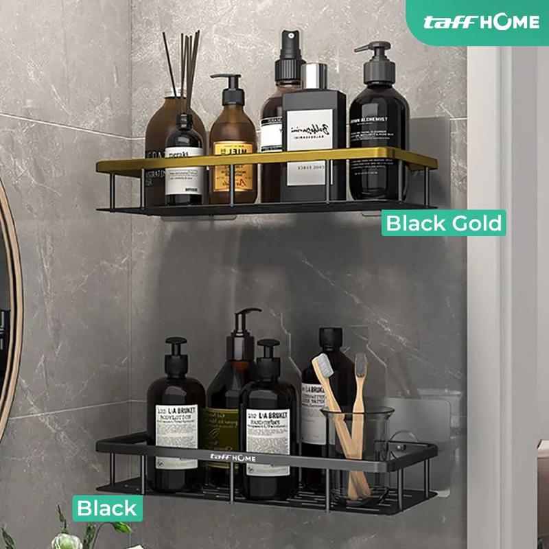 Rak Kamar Mandi Tempel TaffHOME Rak Tempat Sabun Shampo Bathroom Organizer Rack Aluminium Gantung 5