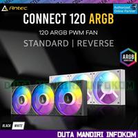 Gambar Antec CONNECT 120 120R ARGB Standard I Reverse - 3 in 1 Pack 120mm A-RGB PWM Gaming Fan with Daisy Chain Features - Black - STD  dari Duta Mandiri Infokom Kota Administrasi Jakarta Pusat 1 Tokopedia
