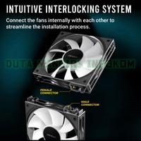 Gambar Antec CONNECT 120 120R ARGB Standard I Reverse - 3 in 1 Pack 120mm A-RGB PWM Gaming Fan with Daisy Chain Features - Black - STD  dari Duta Mandiri Infokom Kota Administrasi Jakarta Pusat 2 Tokopedia