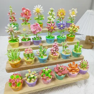 Brick Miniatur Bunga Block Buket Block Flowers Mawar/Bunga Block