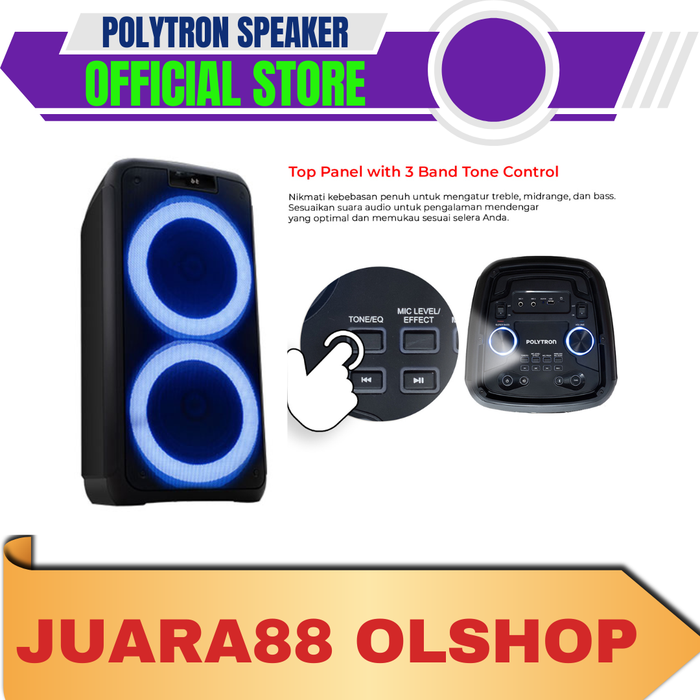 Gambar POLYTRON PPS-8L22 SPEAKER AKTIF KAROKE PPS8L22 SPEAKER PARTY PPS 8L22 dari Juara88 olshop Kota Bekasi Tokopedia