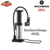Gambar Pompa Sepeda Injak Rockbros 4522L Mini 80 PSI Portable Pentil Presta Schrader Pump Angin sepeda bola motor dari Ocean Bike Official Kota Administrasi Jakarta Barat 3 Tokopedia