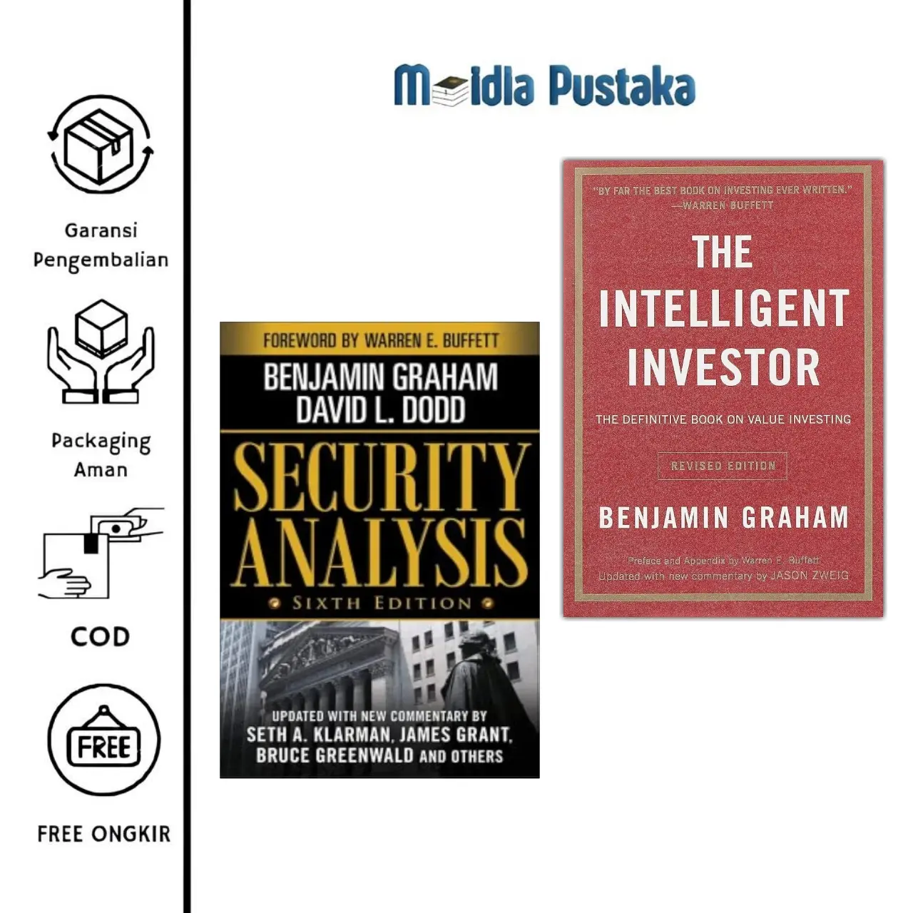 The intelligent investor & Security analysis six edition by Benjamin Graham (Indonesia/English)